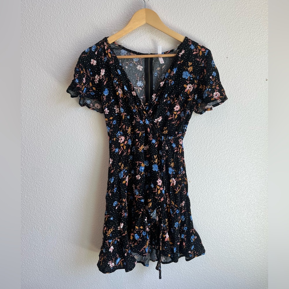Floral Wrap Dress XS